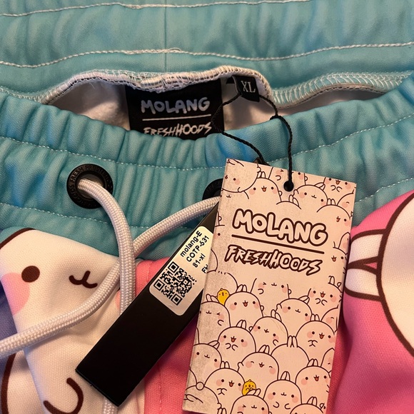 FRESH Hoods tracks pants. Super cute! Size XL. Artist Collab. Wish they fit me! - Picture 3 of 4